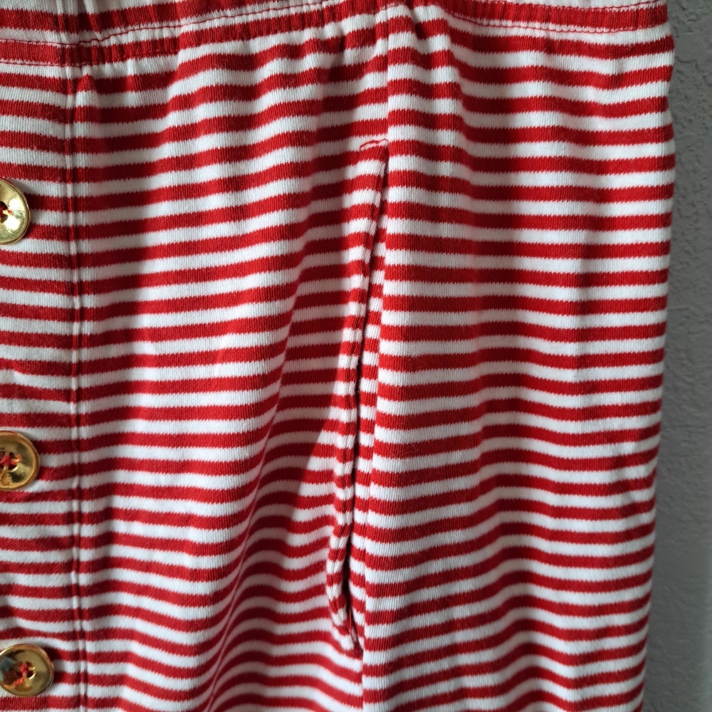 Talbots Red and White Striped Midi Skirt - Picture 4 of 7